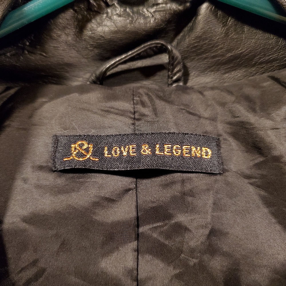Love & Legend Studded Faux Leather Jacket